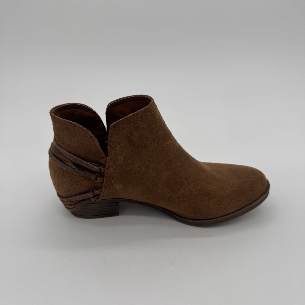 Sugar Brown Suede Ankle Boots Fringe Tassel Western Boho Womens Size 7 - Picture 3 of 13